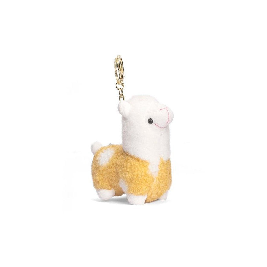 Cute Plush Alpaca Keyring - Grey - Size One Size