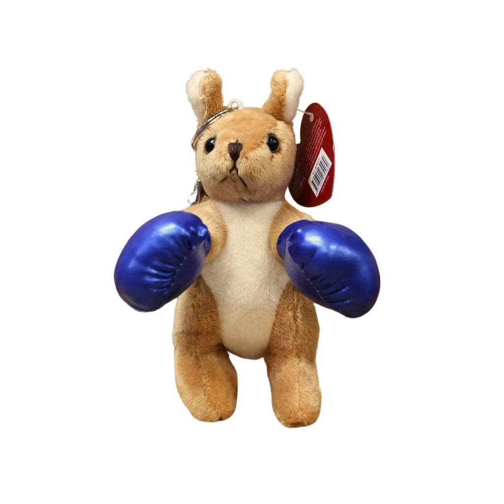 Boxing Kangaroo Plush Keyring