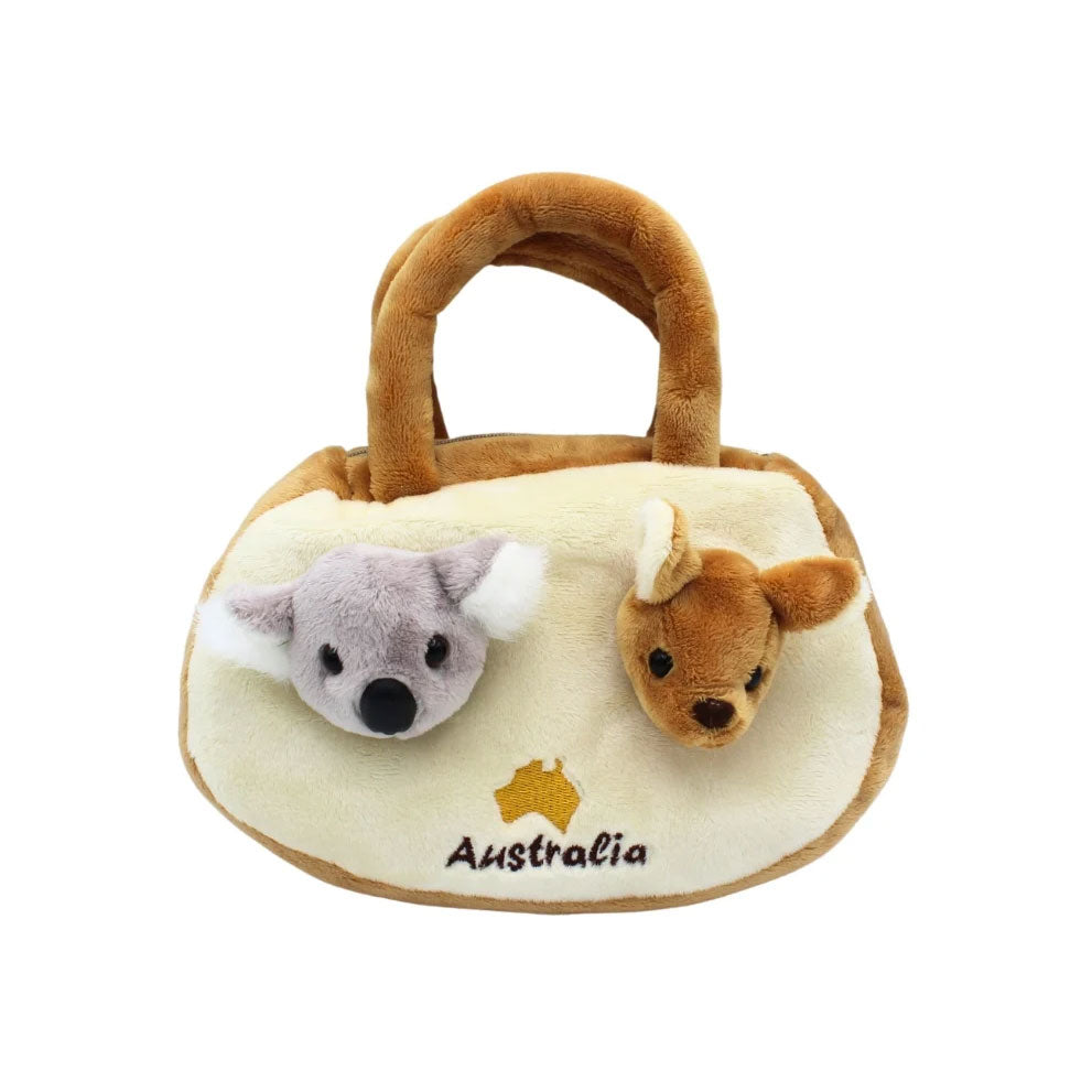 Koala and Kangaroo Plush Handbag