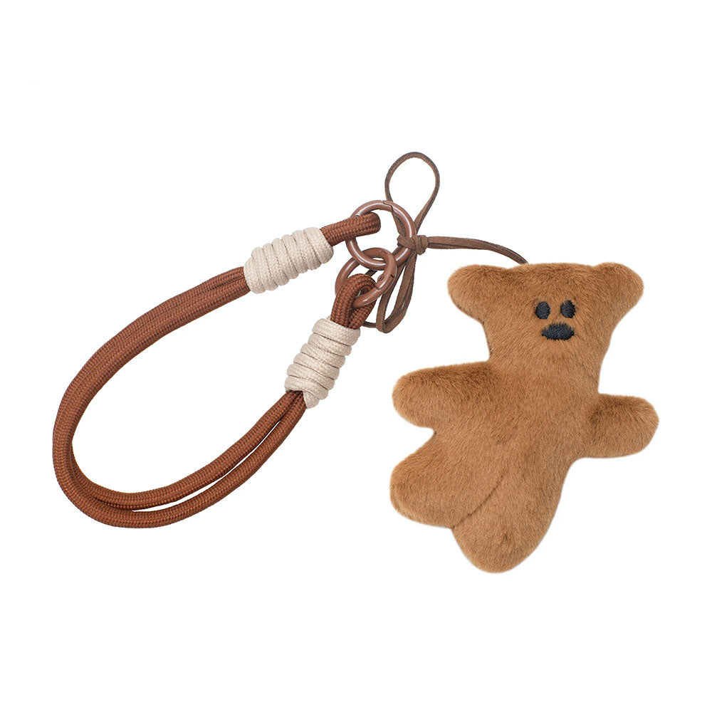 Tilted Bear Keyring Charm