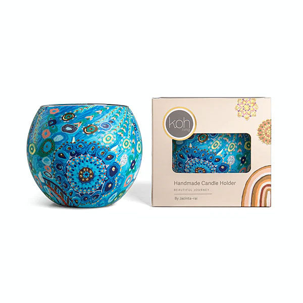 Aboriginal Girambit Tealight Candle Holder