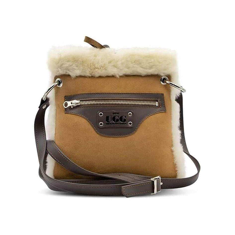 UGG Ziptop Shoulder Sheepskin Bag