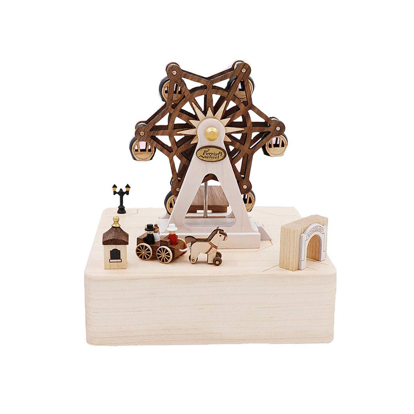 Jeancard wooden music box - Ferry Wheel