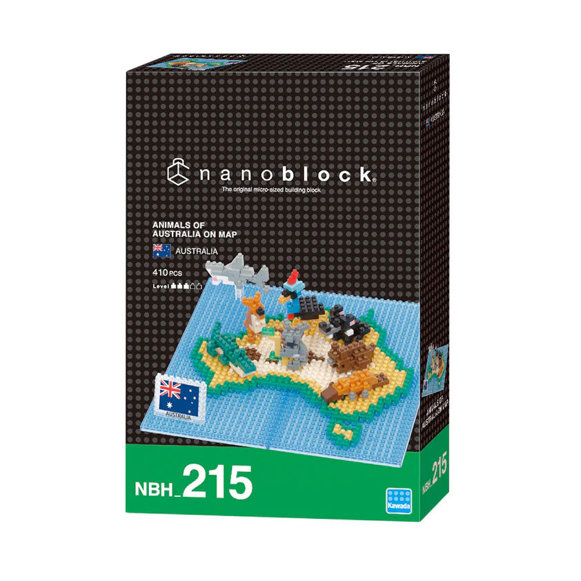 [nanoblock]Animals of Australia on Map